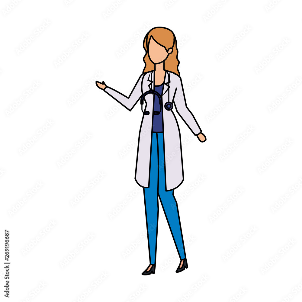 professional female doctor with stethoscope professional female doctor with stethoscope