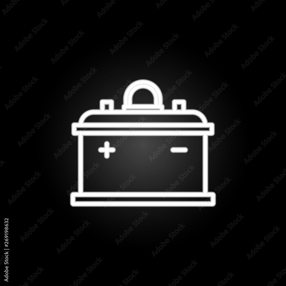 battery neon icon. Elements of motor sports set. Simple icon for websites, web design, mobile app, info graphics battery neon icon. Elements of motor sports set. Simple icon for websites, web design, mobile app, info graphics