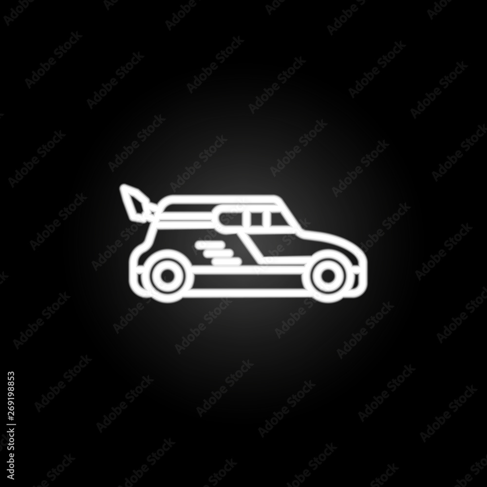 drift car neon icon. Elements of motor sports set. Simple icon for websites, web design, mobile app, info graphics drift car neon icon. Elements of motor sports set. Simple icon for websites, web design, mobile app, info graphics