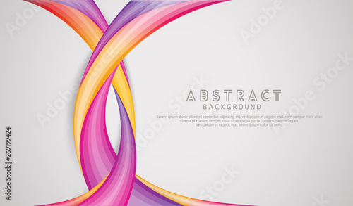 Waving elegance abstract background with dynamic gradation color