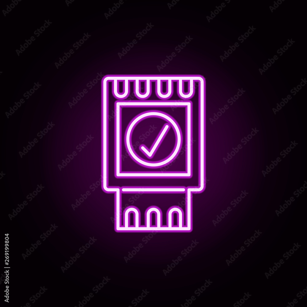receive payment neon icon. Elements of online shopping set. Simple icon for websites, web design, mobile app, info graphics receive payment neon icon. Elements of online shopping set. Simple icon for websites, web design, mobile app, info graphics