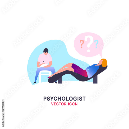 Psychologist and psychotherapist icon