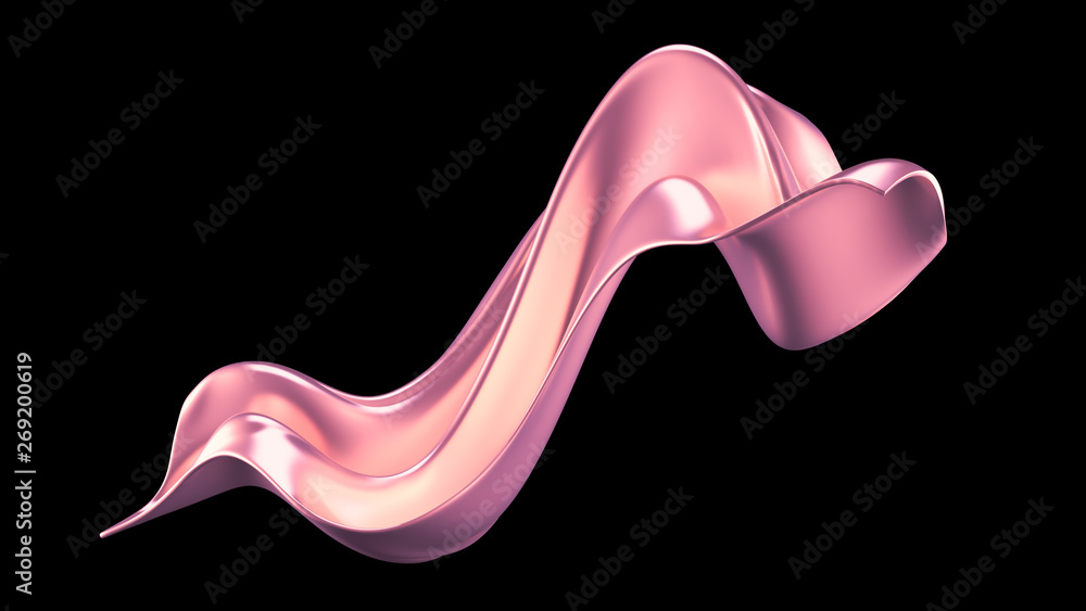 Fototapeta premium Elegant background with drapery silk. 3d illustration, 3d rendering.