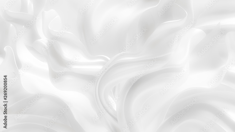 Obraz premium Luxury elegant background with silk drapery. 3d illustration, 3d rendering.