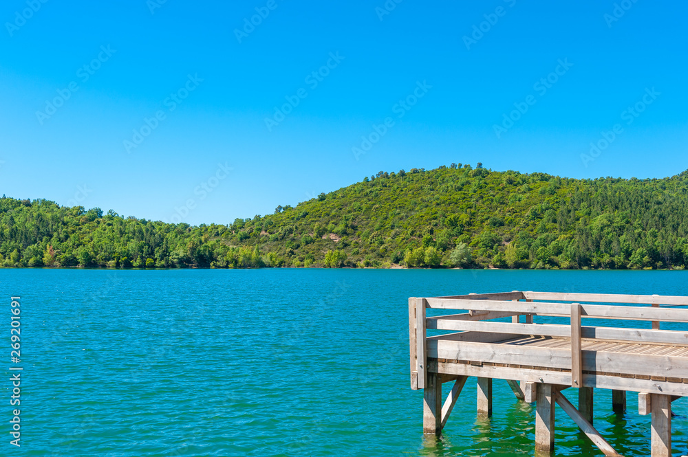 Fototapeta premium Lake Saint-Cassien near Montauroux