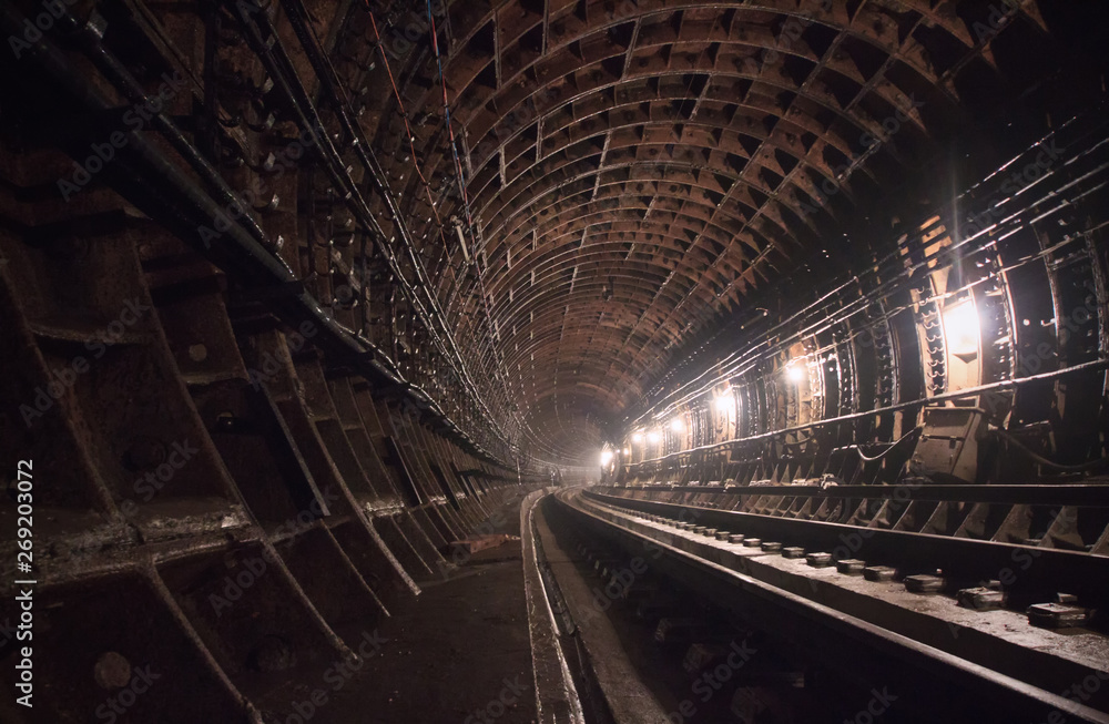  Moscow subway tunnel under construction