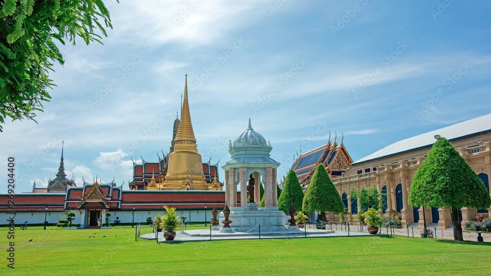 thai style temple in bangkok thailand