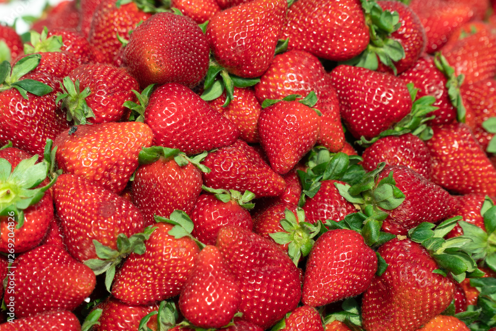Fresh strawberries background Fresh strawberries background