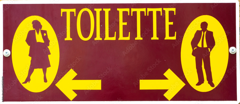 Toilettenschild Stock Photo | Adobe Stock