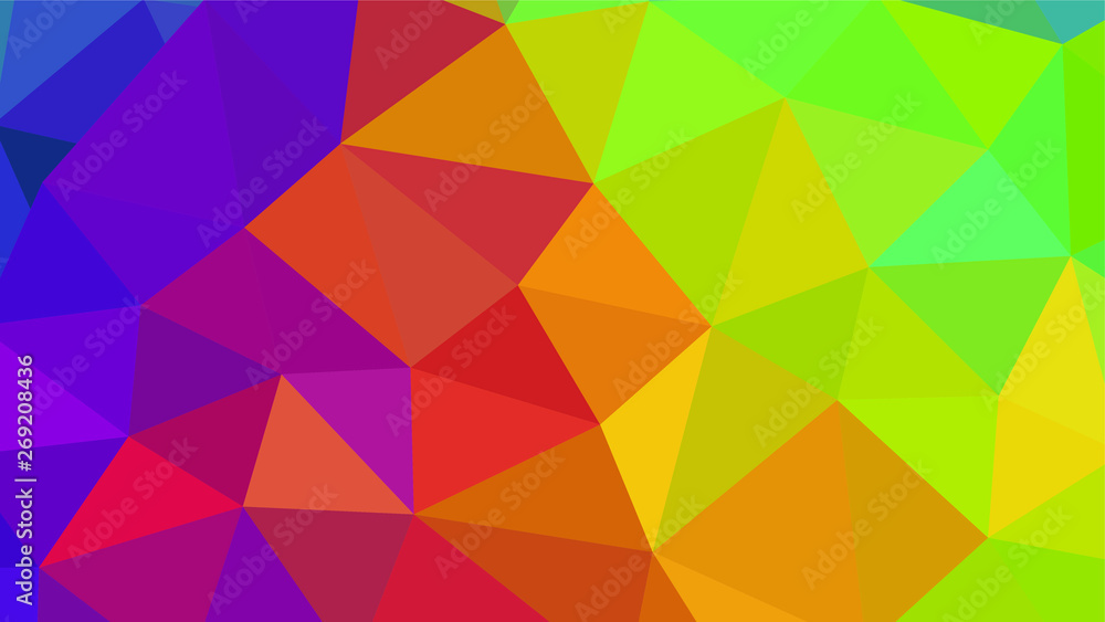 Abstract geometric triangle background, art, artistic, bright, colorful, design. Mosaic, color background. Mosaic texture. The effect of stained glass. EPS 10 Vector