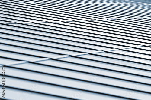 Metal roof texture, abstract architectural background