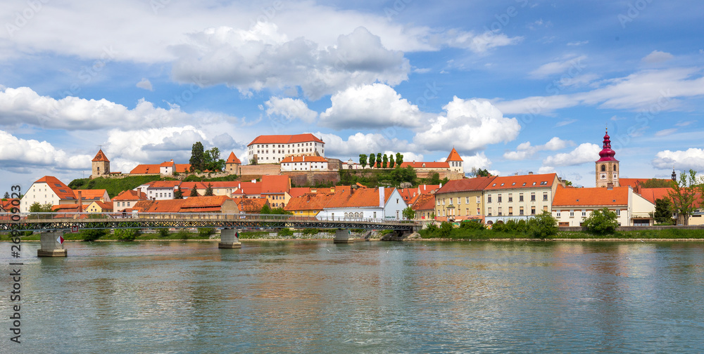 Panoramic vie of Ptuj, Slovenia Panoramic vie of Ptuj, Slovenia