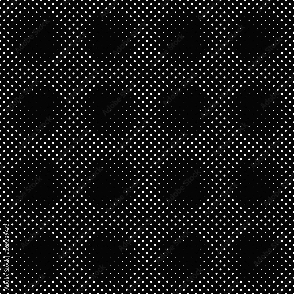 Seamless geometrical circle pattern background - monochrome vector graphic from circles
