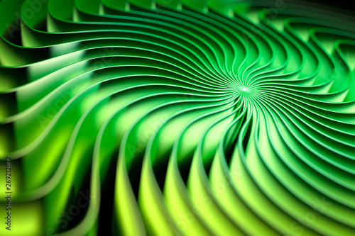 abstract green swirl