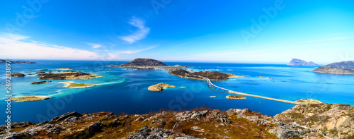 Beautiful view of islands - Sommaroy in Troms, North Norway