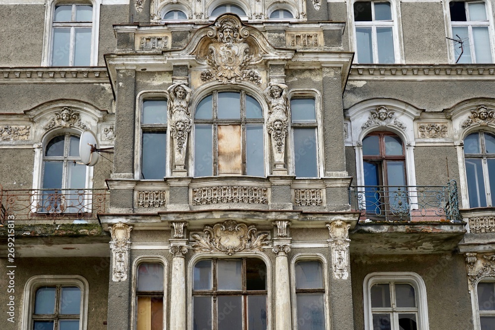 Fototapeta premium Przekrój elewacji w Szczecinie (Szczecin)