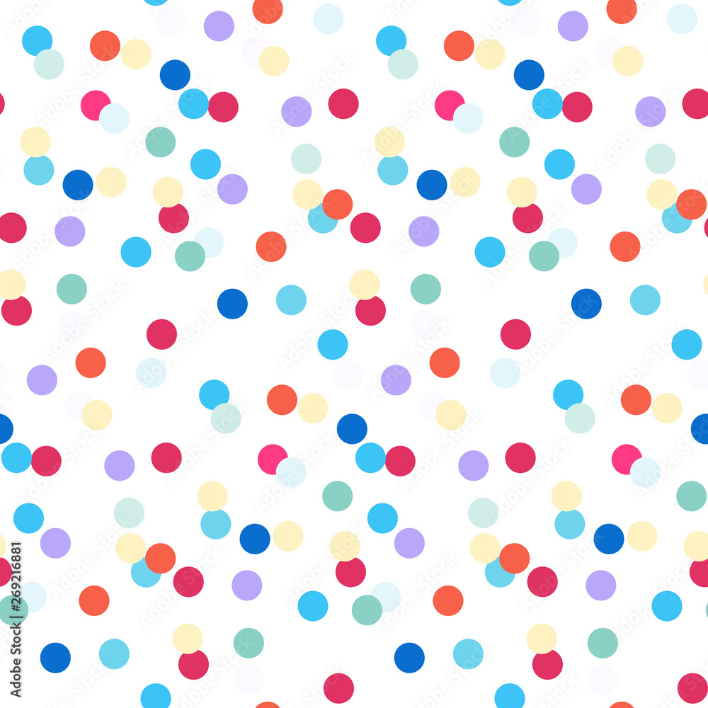 Colorful circles seamless pattern