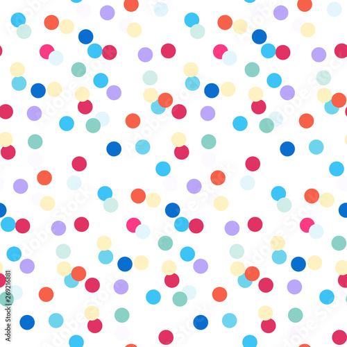 Colorful circles seamless pattern