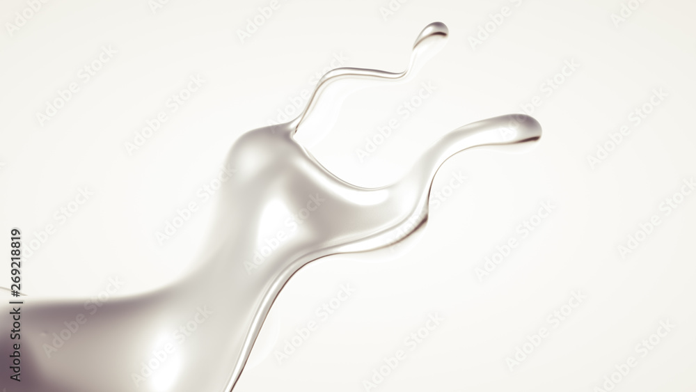 Silver splash. 3d illustration, 3d rendering. Silver splash. 3d illustration, 3d rendering.