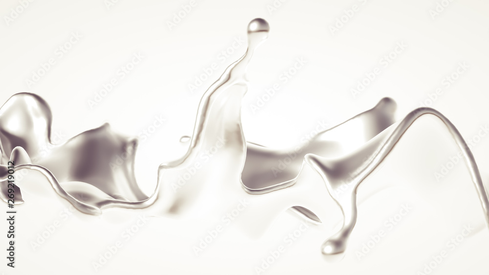 Silver splash. 3d illustration, 3d rendering. Silver splash. 3d illustration, 3d rendering.