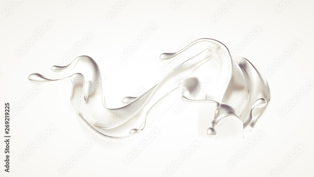 Silver splash. 3d illustration, 3d rendering. Silver splash. 3d illustration, 3d rendering.