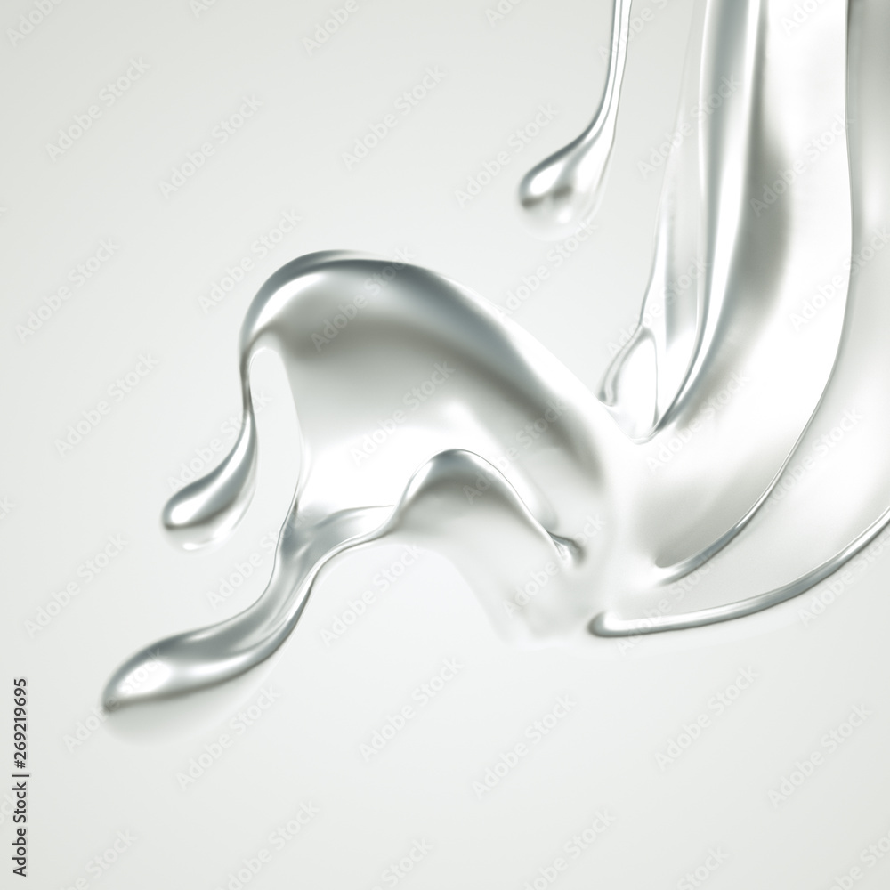 Silver splash. 3d illustration, 3d rendering. Silver splash. 3d illustration, 3d rendering.