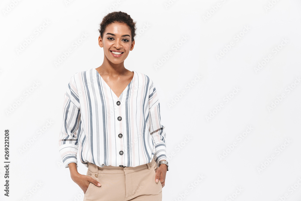 Portrait of a smiling young african businesswoman Portrait of a smiling young african businesswoman