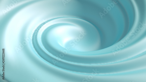 Beautiful turquoise paint splash. 3d illustration, 3d rendering. © Pierell