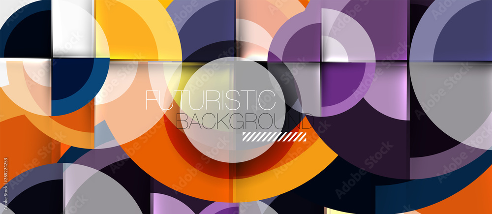 Circular geometrical design template Circular geometrical design template
