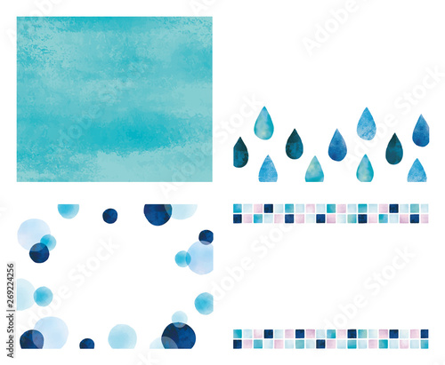 水のイメージのカード