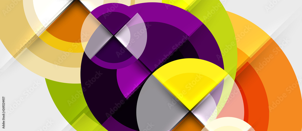 Circular geometrical design template Circular geometrical design template