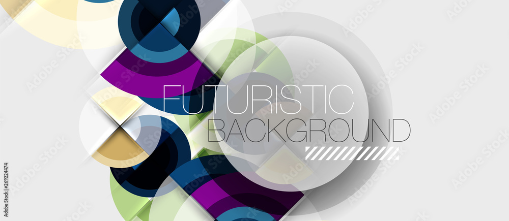 Geometric design abstract background - circles Geometric design abstract background - circles