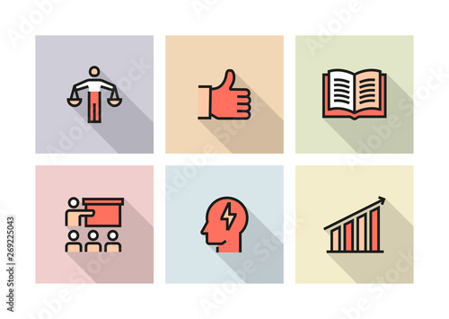 SKILL AND BEST PRACTICE ICON CONCEPT