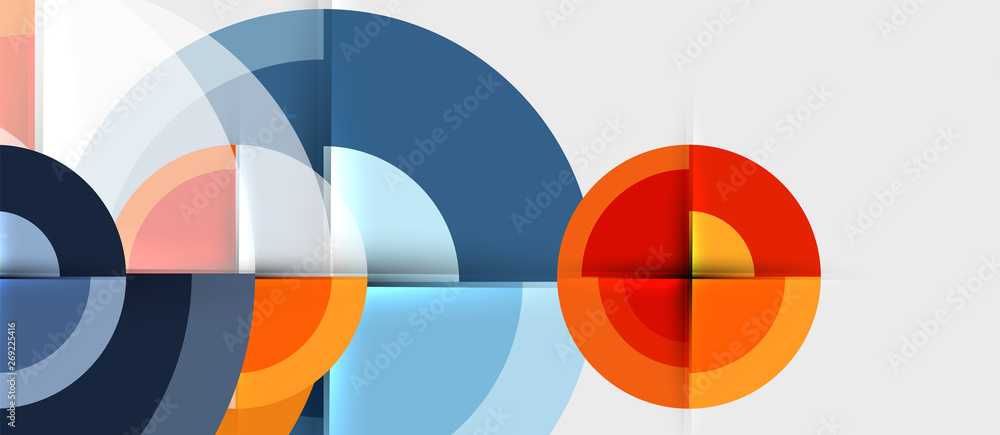 Geometric design abstract background - circles Geometric design abstract background - circles