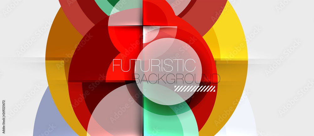 Geometric design abstract background - circles Geometric design abstract background - circles