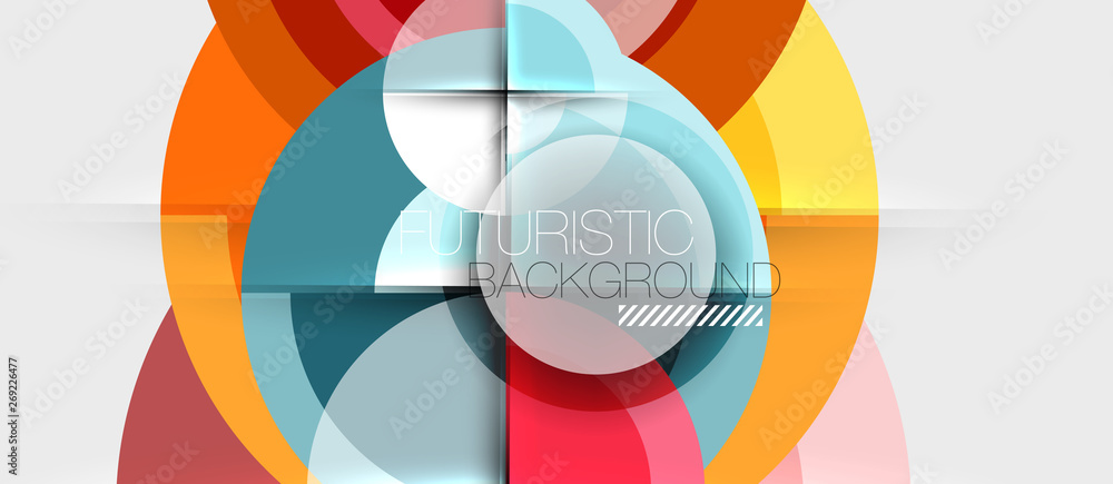 Circular geometrical design template Circular geometrical design template