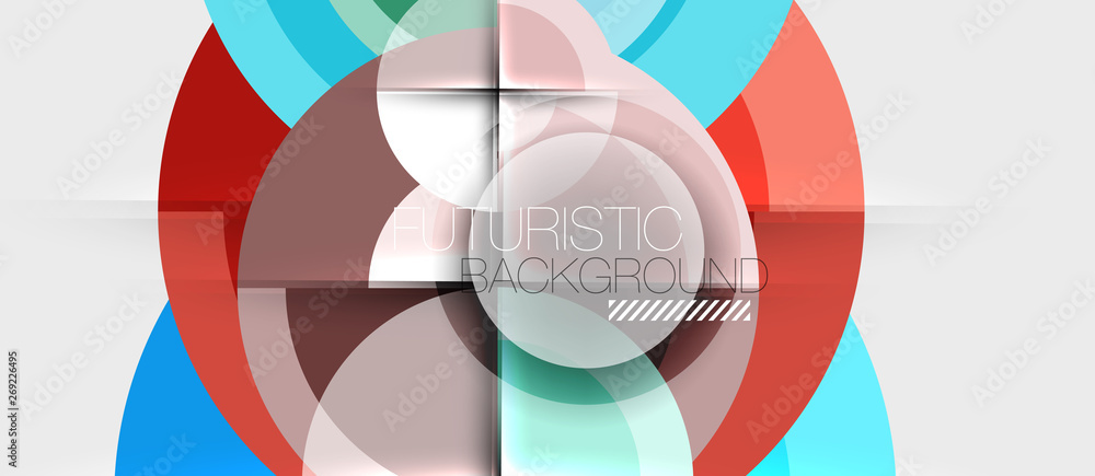 Geometric design abstract background - circles Geometric design abstract background - circles