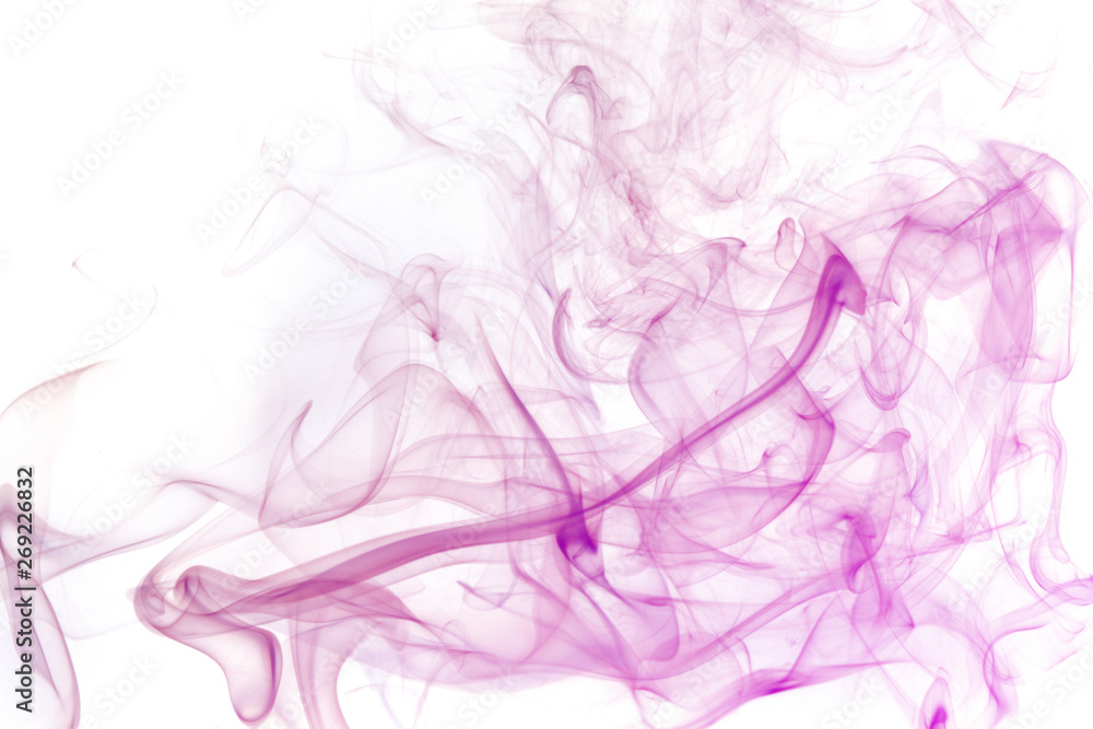 Abstract smoke of joss stickon white background Abstract smoke of joss stickon white background