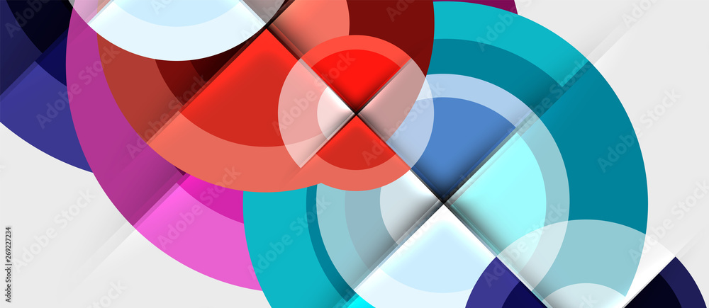 Geometric design abstract background - circles Geometric design abstract background - circles