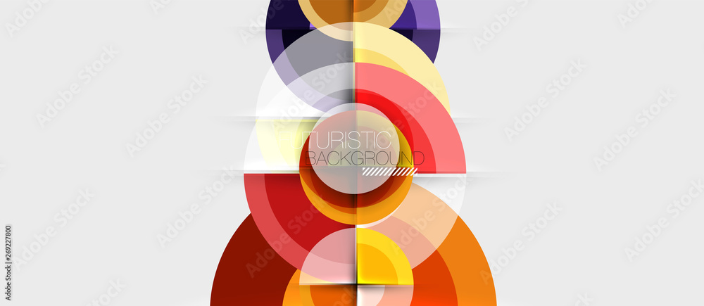 Obraz premium Geometric design abstract background - circles