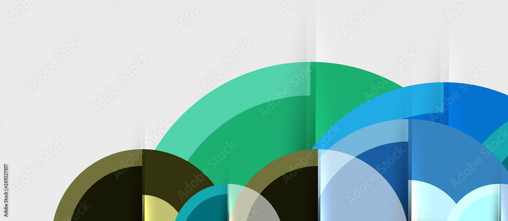 Geometric design abstract background - circles