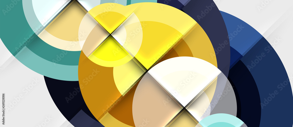 Geometric design abstract background - circles Geometric design abstract background - circles