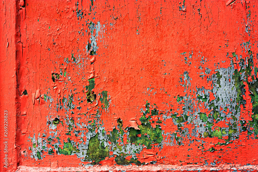 Red Painted Wall Texture