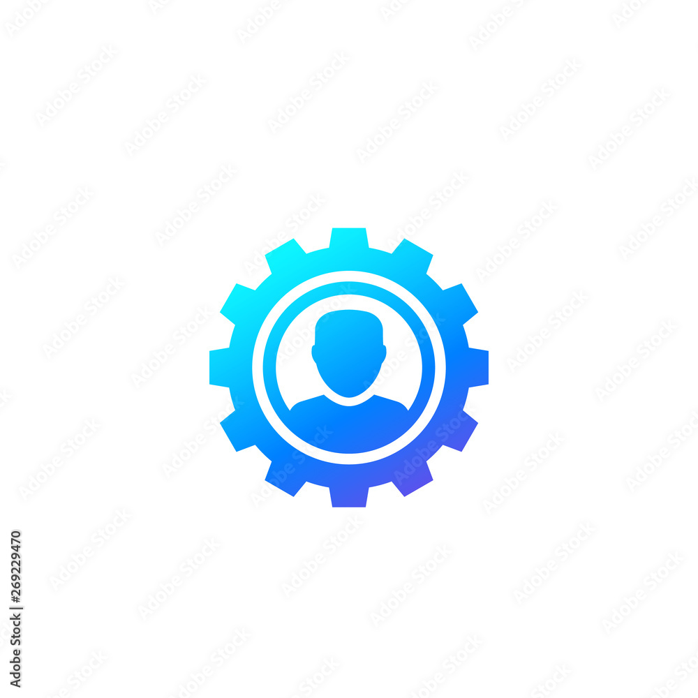 account settings, edit profile vector icon account settings, edit profile vector icon