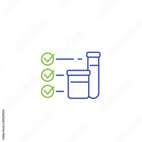 doping test, line icon