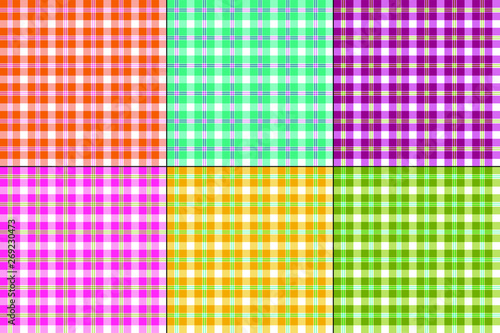 colorful vector plaids