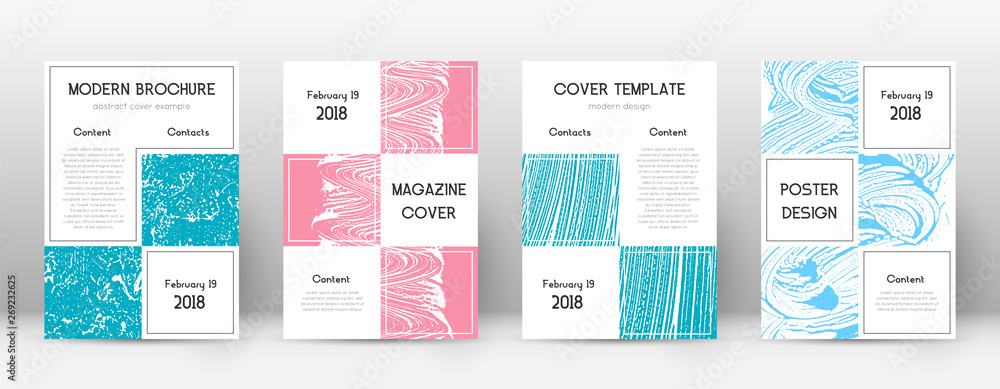Cover page design template. Business brochure layout. Bewitching trendy abstract cover page. Pink and blue grunge texture background. Indelible poster. Cover page design template. Business brochure layout. Bewitching trendy abstract cover page. Pink and blue grunge texture background. Indelible poster.