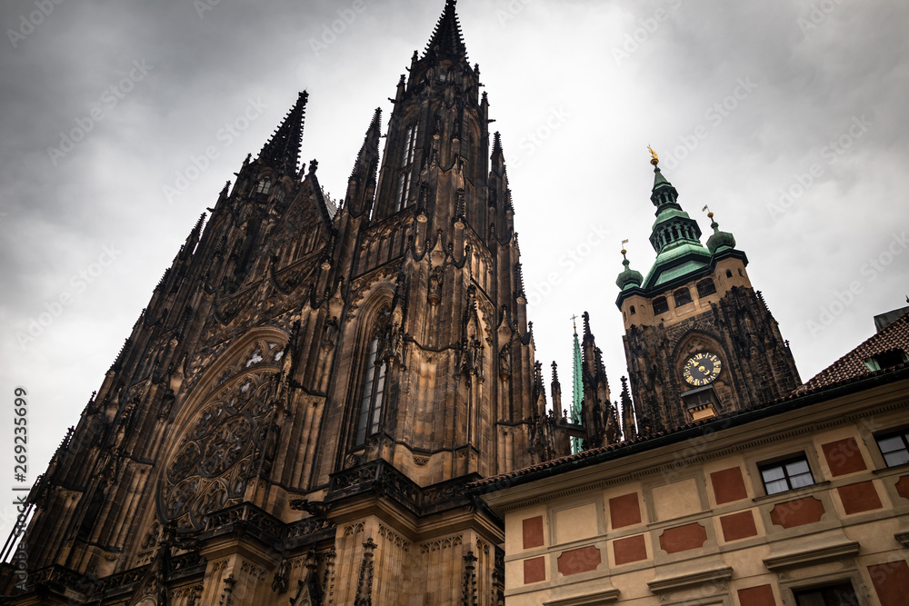 St. Vitus Cathedral in Prague, Castle complex, Czech Republic 