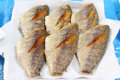 Fried fish is tasty at street food