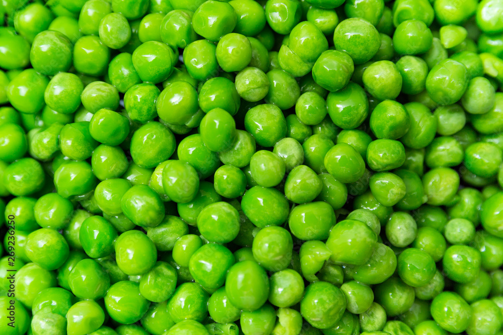 fresh green peas. close up fresh green peas. close up